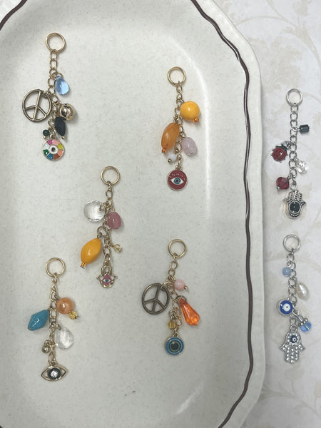 Lady Bug and Hamsa Charm