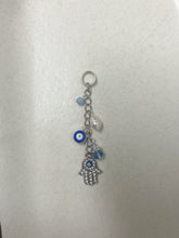 Load image into Gallery viewer, Blue Evil Eye and Hamsa Charm
