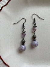 Load image into Gallery viewer, Lavender Dangling Earrings
