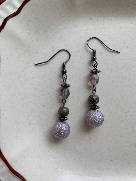 Lavender Dangling Earrings