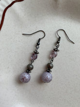 Load image into Gallery viewer, Lavender Dangling Earrings
