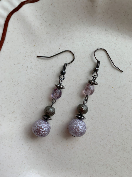 Lavender Dangling Earrings