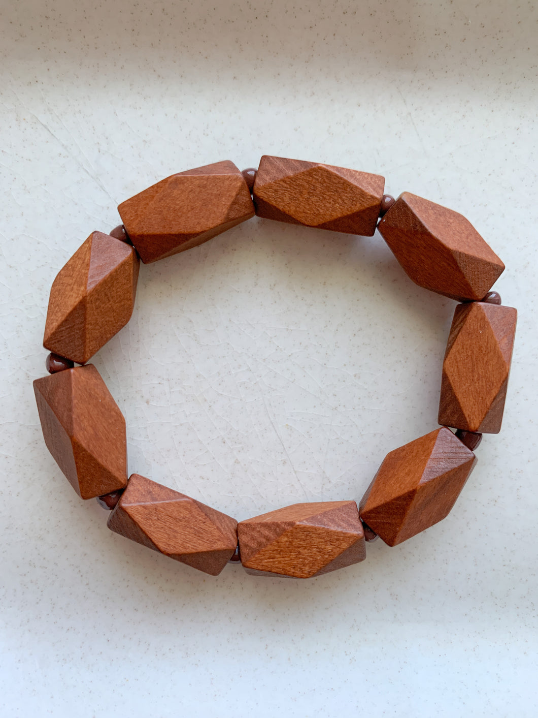 Geometric Wooden Bracelet